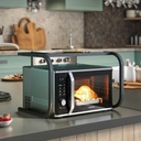Étagère de rangement de cuisine à un niveau personnalisable, en acier au carbone fixe, pour four à micro-ondes, étagère simple pour comptoir 