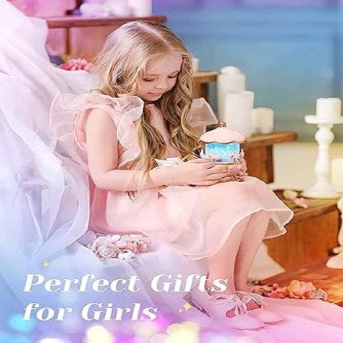 Veilleuse Projecteur Carrousel Lapin, 6 Films, Lampe LED Rotative 360°, Projection D'étoiles Pour Une Ambiance Magique Dans La Chambre D'enfant, 