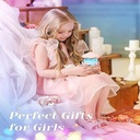 Veilleuse Projecteur Carrousel Lapin, 6 Films, Lampe LED Rotative 360°, Projection D'étoiles Pour Une Ambiance Magique Dans La Chambre D'enfant, 