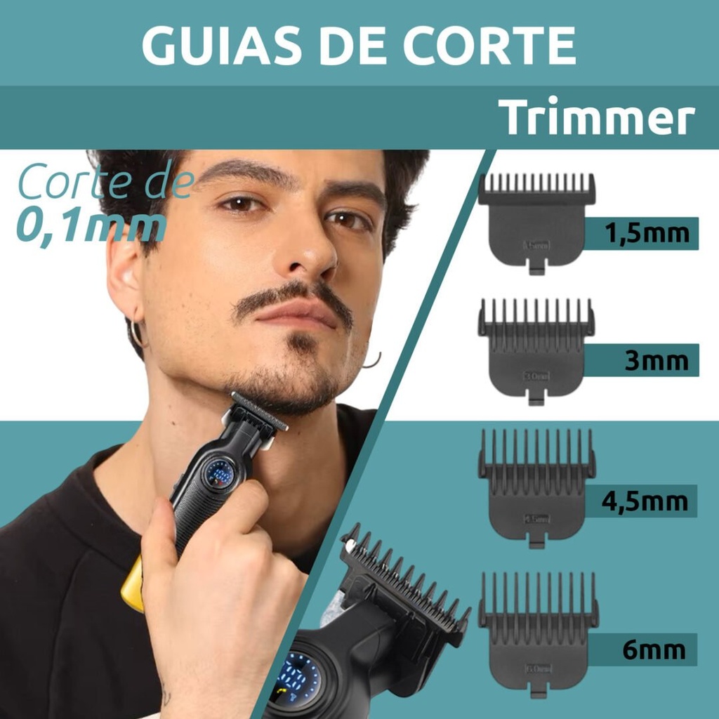 Tondeuse  Cheveux VGR 196 & 996 Professionnelle Sans Fil Avec Mode turbo