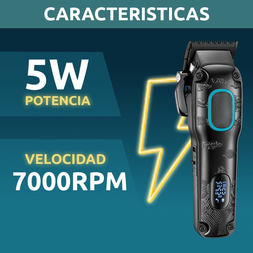 Tondeuse à cheveux professionnelle VGR V-016 rechargeable