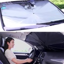 PARE SOLEIL EN FORME PARAPLUIE POUR PARE-BRISE DE VOITURE - NOIR