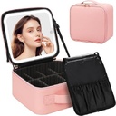 Organisateur De Maquillage Multifonctionnel Avec Miroir LED 