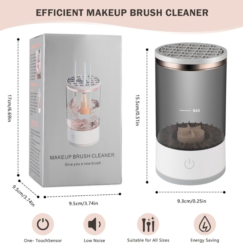 Nettoyeur de brosse de maquillage électrique 