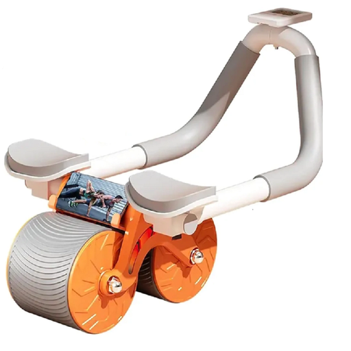 Rouleau Abdominal Avec Support Coude Back Trainer 2en1 Entraînement Abdominal + Massage Du Dos 