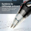 Aspirateur à Main V1 Pro -  Portable pour Nettoyage de Voiture et Maison (Noir)