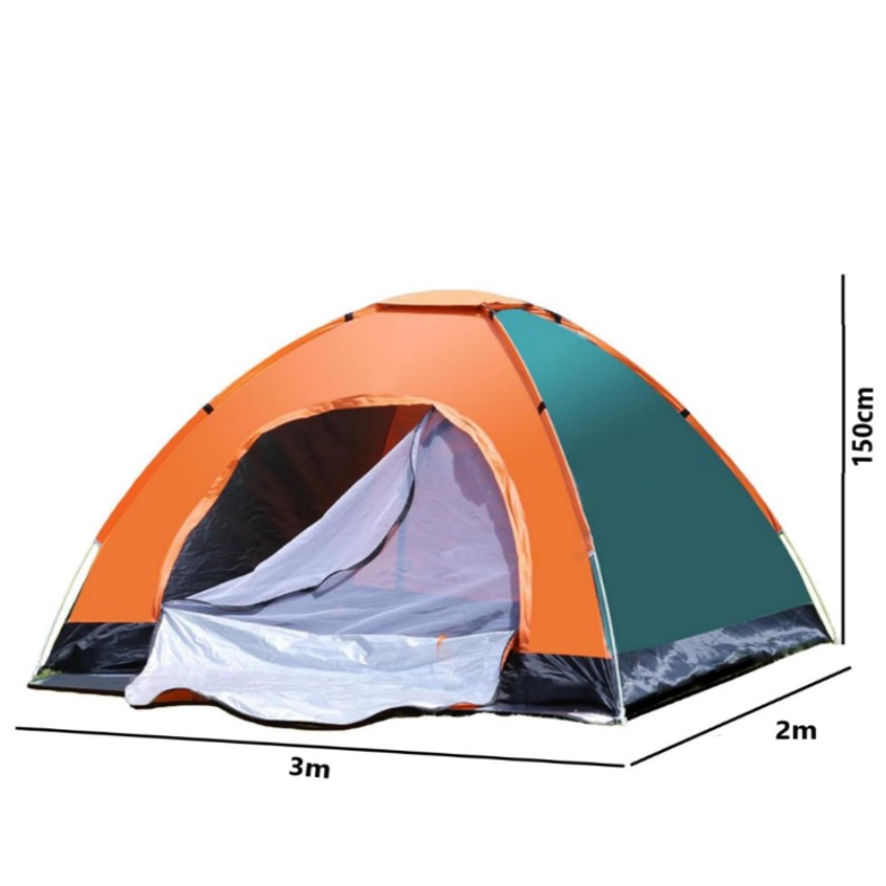 Tente de camping manuelle 8 personnes 