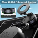 Support Téléphone Voiture Magnétique à Ventouse – Fixation Puissante & Rotation 360°