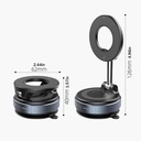 Support Téléphone Voiture Magnétique à Ventouse – Fixation Puissante & Rotation 360°