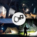 Lampe Torche Rechargeable Avec Trepied Et 4 Modes D'éclairage 