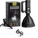 Lampe Torche Rechargeable Avec Trepied Et 4 Modes D'éclairage 