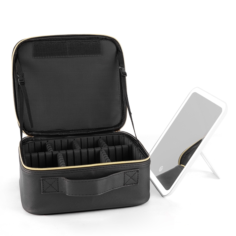 Organisateur De Maquillage Multifonctionnel Avec Miroir LED 