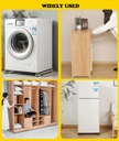 Lot De 2 Support À Roulettes Pour Gros Appareils Électroménagers Et Meubles 