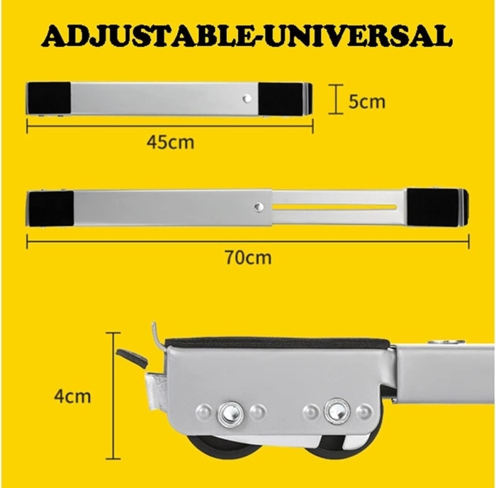 Lot De 2 Support À Roulettes Pour Gros Appareils Électroménagers Et Meubles 
