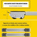 Lot De 2 Support À Roulettes Pour Gros Appareils Électroménagers Et Meubles 