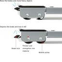 Lot De 2 Support À Roulettes Pour Gros Appareils Électroménagers Et Meubles 