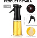 Vaporisateur Huile Et Vinaigre 210 ML Spray En Verre 