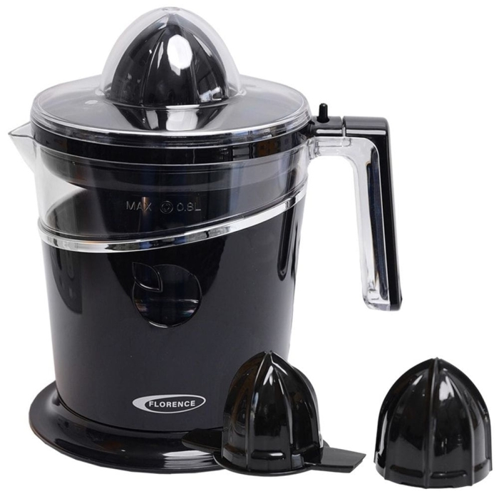 Florence Presse-Agrumes Électrique 100W – 0,8L – Bidirectionnel –Noir 