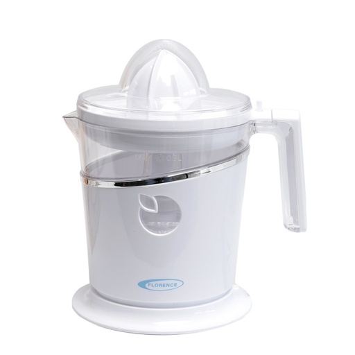 Florence Presse-Agrumes Électrique 100W – 0,8L – Bidirectionnel –Blanc 