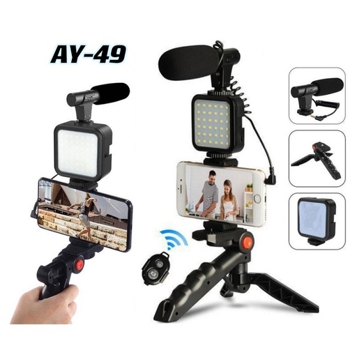 Kit De Production Vidéo Avec Trépied AY-49 