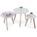 Série De 3 Tables Basses En Bois Effet Craquelé 