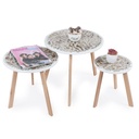 Série De 3 Tables Basses En Bois Effet Craquelé 