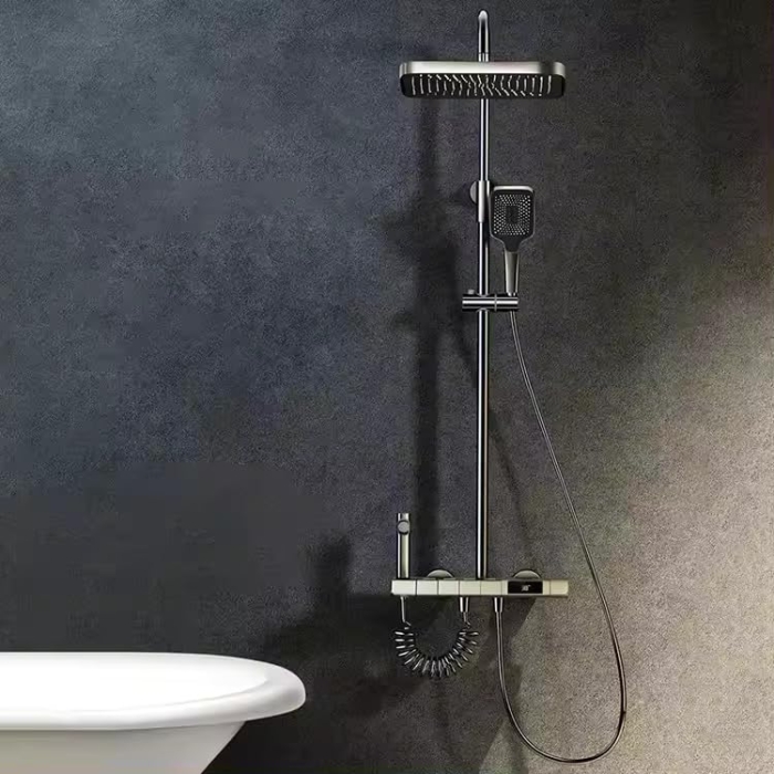 Ensemble De Douche Thermostatique  Avec Affichage LED Et Lumière 