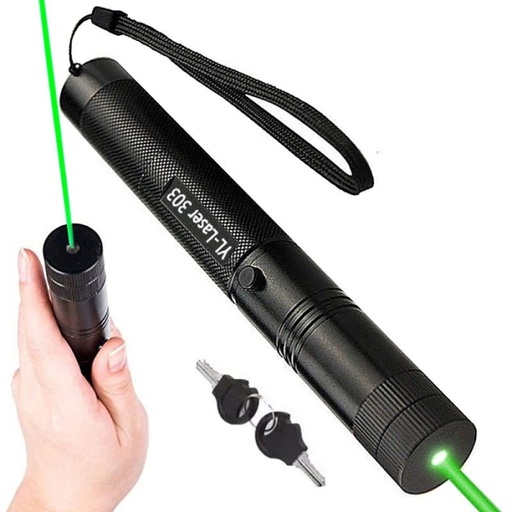 Pointeur Laser Vert Rechargeable En Aluminium, Haute Puissance 1000 MW Et Portée De 2000 Mètres 