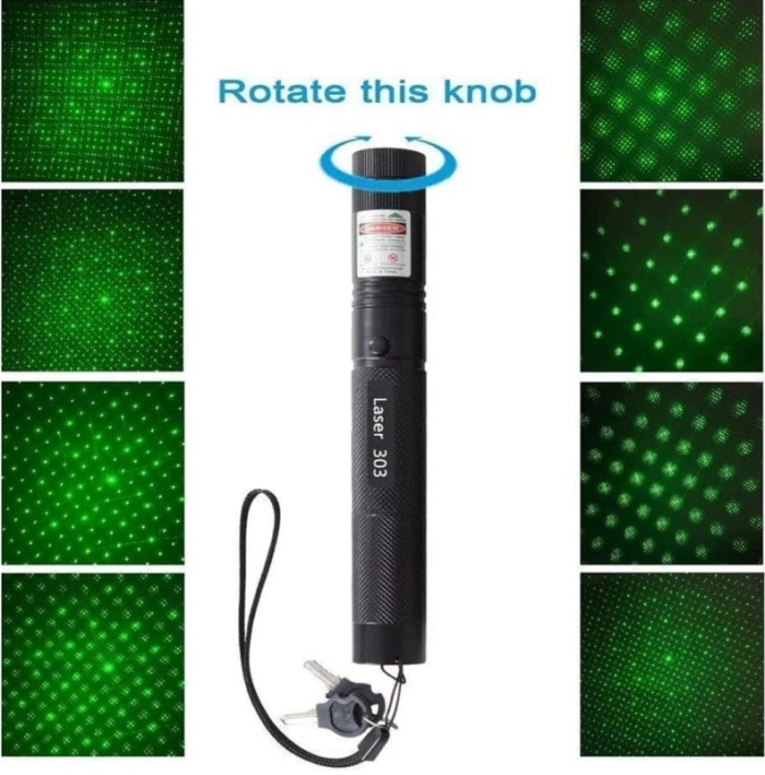 Pointeur Laser Vert Rechargeable En Aluminium, Haute Puissance 1000 MW Et Portée De 2000 Mètres 