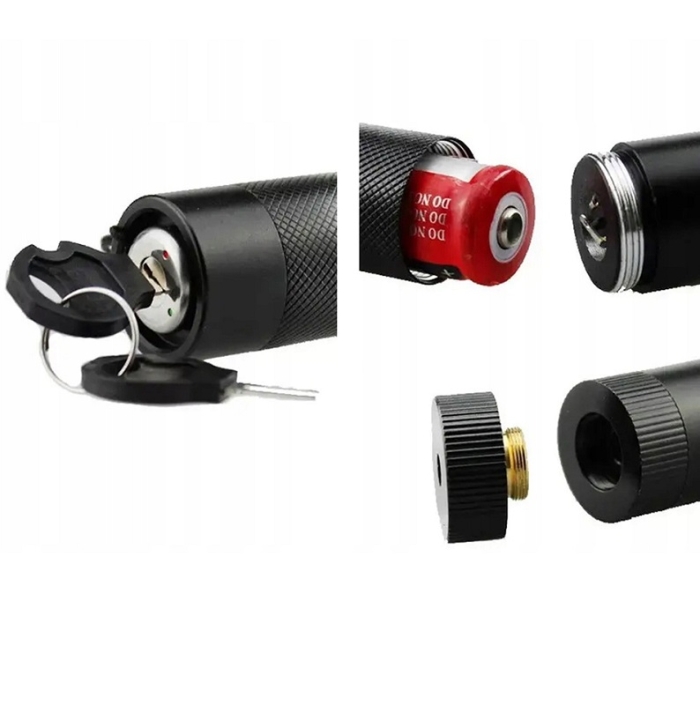 Pointeur Laser Vert Rechargeable En Aluminium, Haute Puissance 1000 MW Et Portée De 2000 Mètres 