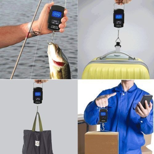 Balance Électronique De Bagages Et Voyage Rétro-Éclairage Et Crochet 50kg 