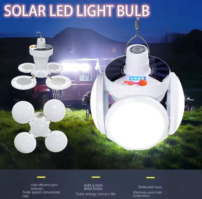 Lampe led pliable solaire rechargeable 