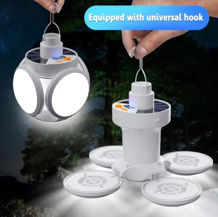 Lampe led pliable solaire rechargeable 
