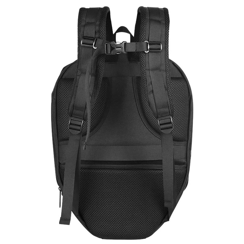 SAC À DOS MOTO LED 18 POUCES EN FIBRE DE CARBONE NOIR 