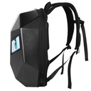 SAC À DOS MOTO LED 18 POUCES EN FIBRE DE CARBONE NOIR 