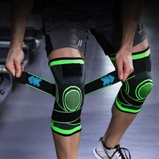Genouillère De Compression Élastique - Réglable - Haute Qualité 