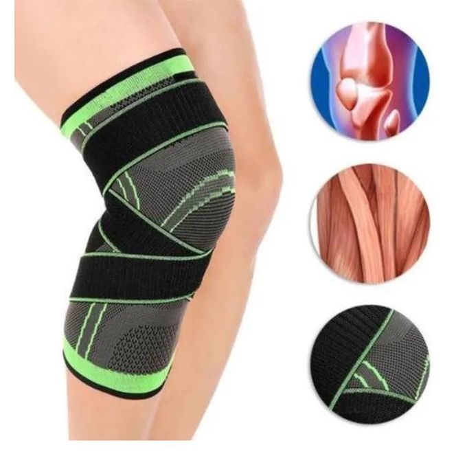 Genouillère De Compression Élastique - Réglable - Haute Qualité 