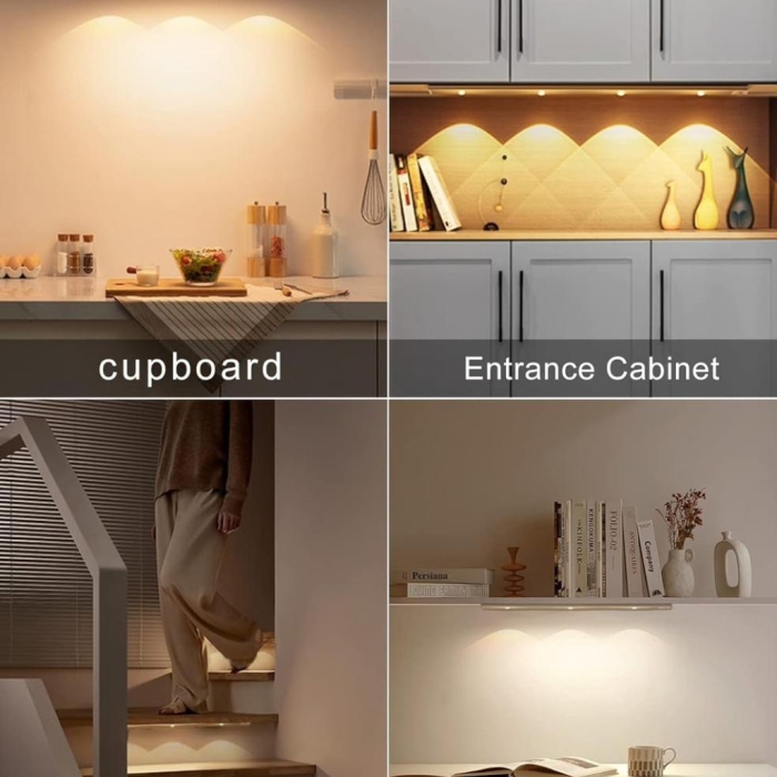 Lampe LED Sous Meuble 60 Cm Rechargeable – Détecteur De Mouvement – 3 Modes 