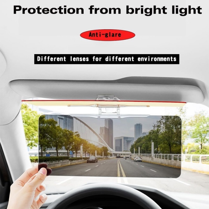 Pare-Soleil De Voiture Anti-Éblouissement 2-En-1 Jour Et Nuit 