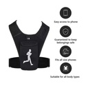 Gilet De Course Respirant Avec Poche De Téléphone Ajustable Waterproof Unisexe 