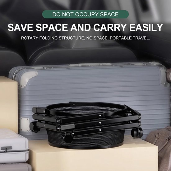 Étagère de rangement pliable et rotative à 3 niveaux en métal