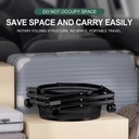 Étagère de rangement pliable et rotative à 3 niveaux en métal