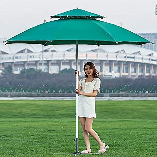 Parasol Grand Modèle Haute Qualité Double Toit Forme Rond 2,5 Mètres 