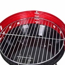 BARBECUE AU CHARBON ROND Ø36 CM / ROUGE