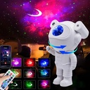 Jeux De Lumière Forme Robot - Projecteur Galaxy Avec Minuterie Et Haut-Parleur Bluetooth À Distance 