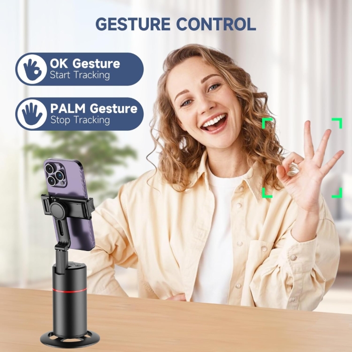 Stabilisateur De Téléphone 360° À Suivi Automatique Du Visage 