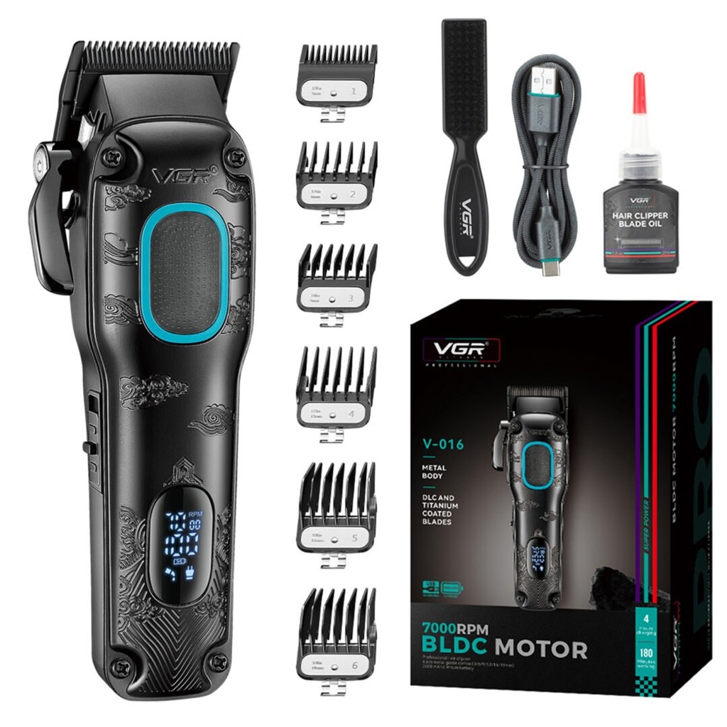 Tondeuse à cheveux professionnelle VGR V-016 rechargeable