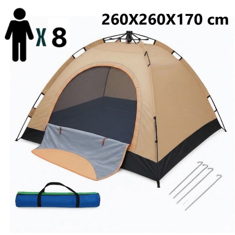 Tente automatique pour 8 personnes 
