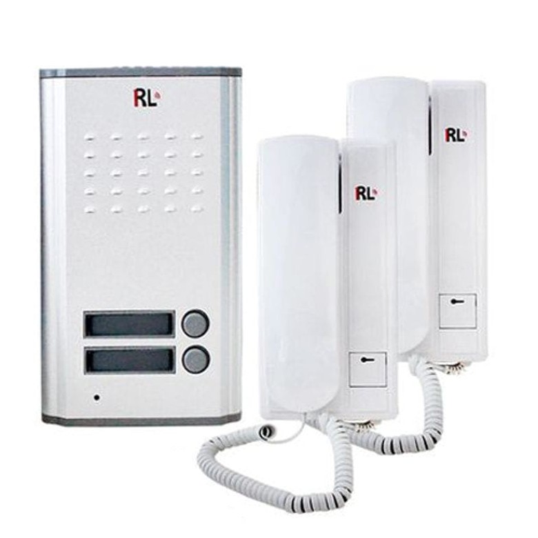 Interphone Filaire Audio Encastrable Double Voix RL-3208AA 