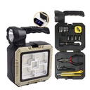 Lampe Solaire Portable Multifonctions Avec Boîte À Outils Intégrée 